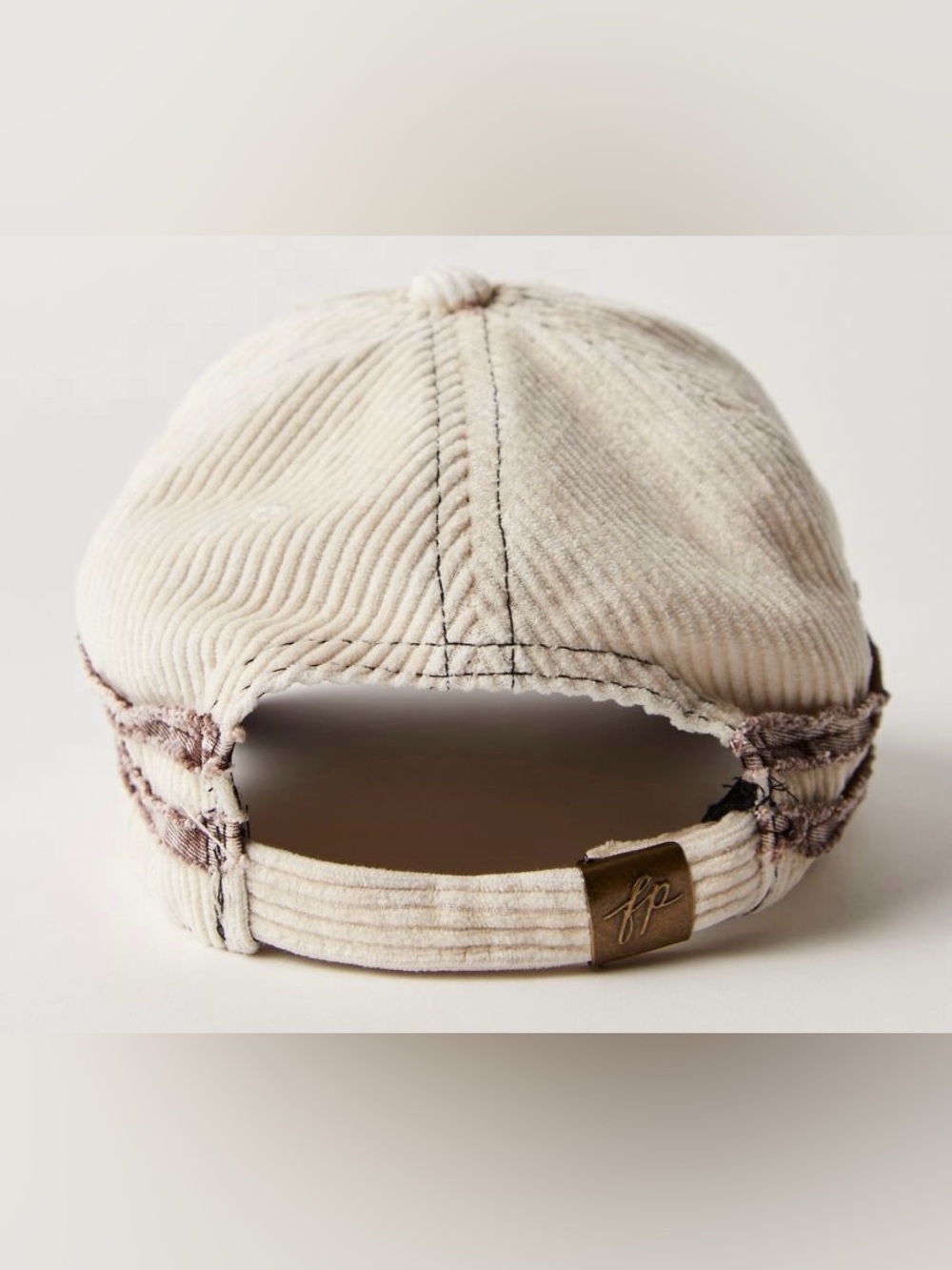 FP Movement by Free People ~ Hollie Varsity Baseball Hat ~ Ivory ~ NWT ** - Picture 3 of 13